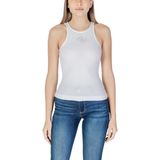 Guess - New SL Round NK Guen Top - Wit - Imprimétops