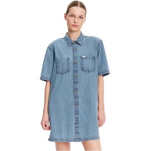 Guess - Korte Blousejurk - Blauw - Denim