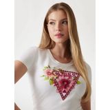Guess Dames t-shirt triangle beads