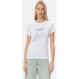 Guess - Wit T-shirt - Katoen - Embellished Logo