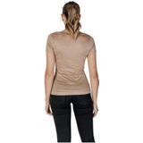 Guess - V-Neck Short Sleeve - T-shirt - Beige