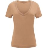 Guess - V-Neck Short Sleeve - T-shirt - Beige