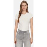 Guess - W5gi42j1314 - T-shirt - Zwart - 50% Biologisch Katoen, 45% Katoen, 5% Elastaan