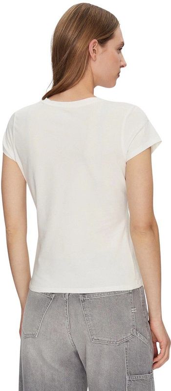 Guess - W5gi42j1314 - T-shirt - Zwart - 50% Biologisch Katoen, 45% Katoen, 5% Elastaan