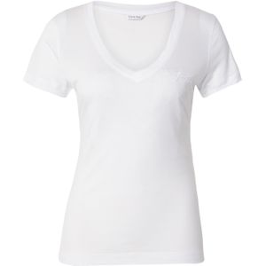Guess - Dames T-Shirt - Wit - V-Hals - Lyocell