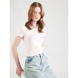 Guess - Cn Logo Lace - T-shirt - Katoen - Korte Mouwen
