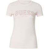 Guess - Cn Logo Lace - T-shirt - Katoen - Korte Mouwen