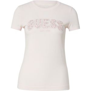 Guess - Cn Logo Lace - T-shirt - Katoen - Korte Mouwen
