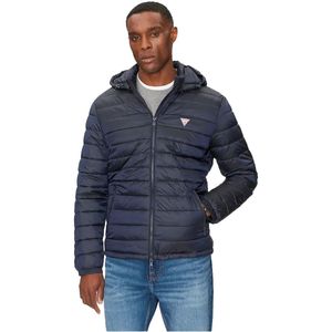 Guess - Gj M5rl99-whab2 - Doudoune - Zwart - Geweven Nylon, Gerecycled Oceaanplastic, Gewatteerd