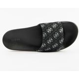 Guess - Tokyo - Slippers - Black Grey - 4G-logoprint - Randhoogte 2,7 cm