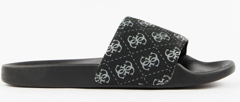 Guess - Tokyo - Slippers - Black Grey - 4G-logoprint - Randhoogte 2,7 cm