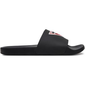 Guess - Mule PVC Logo - Slippers - Zwart - Slip-on sluiting