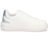 Guess - Elbina - Sneakers - Wit Blauw - Gelamineerde Details