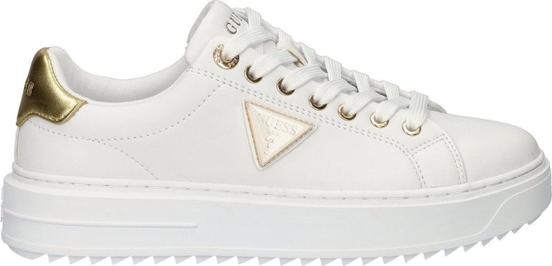 Guess - Denesa - Sneakers - Wit - Textiel en Leatherlook