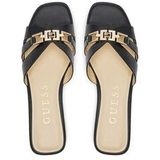 Guess - Realla - Slipper - Zwart - Echt Leer