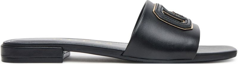 Tarisha - Sandaal - Gemengd Leer - Zwart - Vierkante Punt - Hakhoogte 1,7 cm