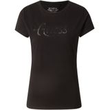 Guess - T-shirt - Zwart - Katoen/Elastaan