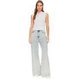 Guess - Klassieke Katoenen Poloshirt - Blauw - Dames