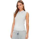 Guess - Klassieke Katoenen Poloshirt - Blauw - Dames