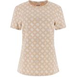 Guess - G Logo T-shirt - Beige - Dames - Katoen