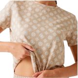 Guess - G Logo T-shirt - Beige - Dames - Katoen