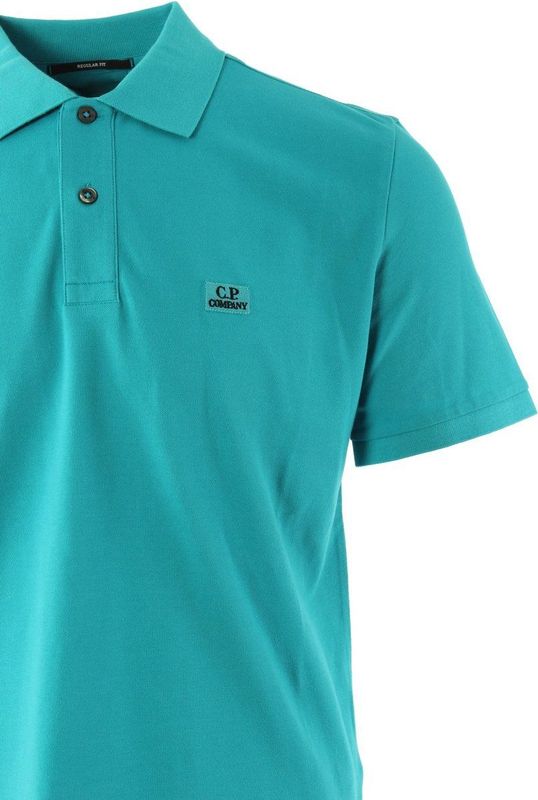 C.P. Company - Polo - Blauw - 95% Katoen 5% Elastaan
