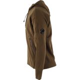 C.p. Company - Diagonal Raised Fleece Zip-Through Vest - Bruin - 100% Katoen