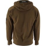 C.p. Company - Diagonal Raised Fleece Zip-Through Vest - Bruin - 100% Katoen