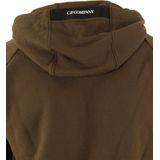 C.p. Company - Diagonal Raised Fleece Zip-Through Vest - Bruin - 100% Katoen