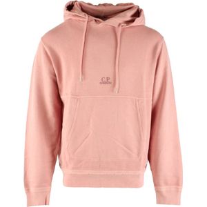 C.p. Company - Cotton Fleece Hoodie - Roze - 100% Katoen - Hooded Design
