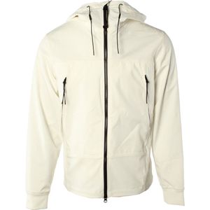 C.p. Company - Shell Goggle Jacket - Hoodie - Wit - Polyester
