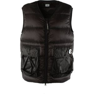 C.p. Company - 999 Black - Gewatteerd Vest - Zwart - D.D.Shell