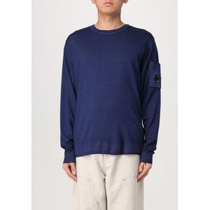 C.p. Company - Merino Wol - Gebreide Trui - Blauw - Ronde Hals