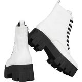 Guess - Vesna Stivaletto Bootie - Veterboots - Wit - Kunstleer