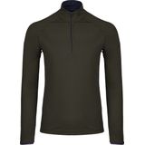KJUS - Feel Half Zip - Skipully - Dark Olive - Sneldrogend, 4-way stretch stof