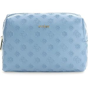 Guess Large Top Zip Dames Beautycase - Slate