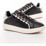 Guess - Sneakers - Kunstleer - Zwart - Vetersluiting - Mini Logo