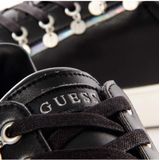 Guess - Sneakers - Kunstleer - Zwart - Vetersluiting - Mini Logo