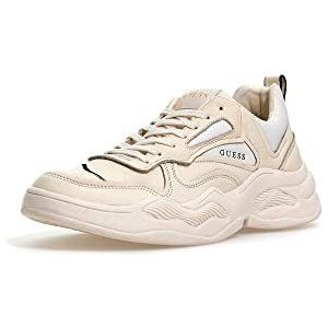 Guess Bassano Carryover Sneakers voor heren, ivoor, 43 EU