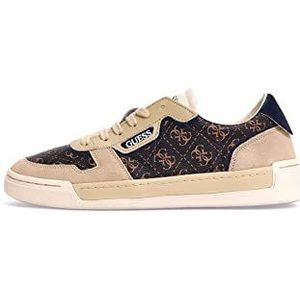 GUESS Strave Vintage Carryover herensneakers, bruin oker, 43 EU