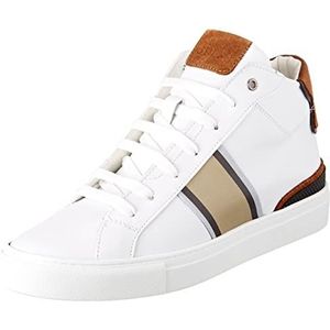 GUESS Todi Mid, herensneakers, wit, beige, 43 EU