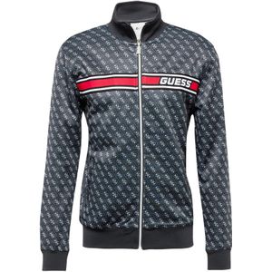 GUESS Sportsweatvest 'KORBIN'  rood / zwart / wit