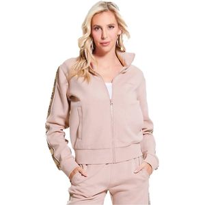 Sweatshirt - Poeder Roze - Met Logoband Op De Zijkant