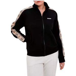 Guess - Hoodless Sweatshirt - Dames - Zwart - Katoen