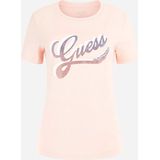 Guess - SS CN Shaded Logo - T-shirt - Calm Pink