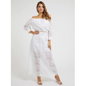 Guess - Maxi-Rok - Wit - Textiel