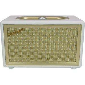 Roadstar HRA-310BT Retro Radio met Bluetooth (FM-radio, 2 x 8 Watt RMS, AUX-In, netvoeding), goud/crème