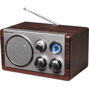Roadstar - HRA-1245 Retro Radio - Dark Wood - FM AUX