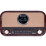 Roadstar HRA-1782D Retro Radio met Bluetoot - DAB+ en CD Speler - Bruin