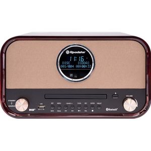 Roadstar HRA-1782D Retro Radio met Bluetoot - DAB+ en CD Speler - Bruin